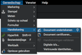 Digitaal ondertekenen in Bluebeam 2019
